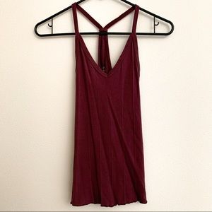 Maroon Knit Tank